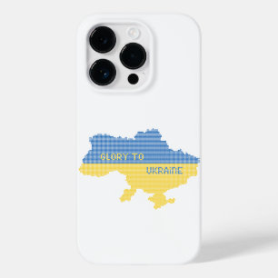 Knittern ukrainischer Staat Landkarte Text Ruhm an Case-Mate iPhone 14 Pro Hülle