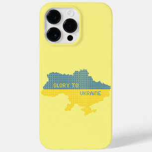 Knittern ukrainischer Staat Landkarte Text Ruhm an Case-Mate iPhone 14 Pro Max Hülle