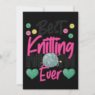 Knittern von Crocheting-Strick Happens Knitter Einladung