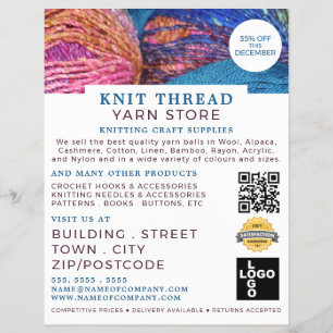 Knitterpackungen, KnitterStore, Garnspeicher Flyer