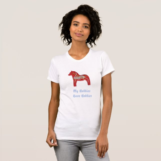 Knitters Dala Horse T-Shirt (Vorne ganz)