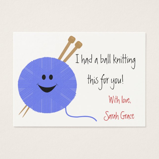 Knitter's Hang Tag (Vorderseite)