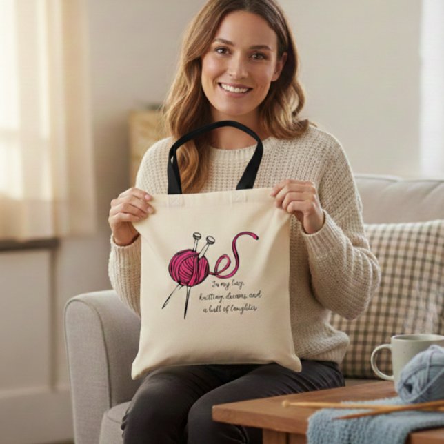  Knitting Bag,  for all knitting enthusiast Tragetasche (Von Creator hochgeladen)