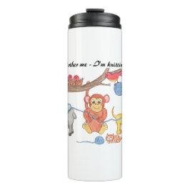 Knitting - Don't Bother Me - I'm Knitting Thermosbecher