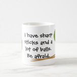 Knitting Funny Mug Tasse<br><div class="desc">Ein kleiner Spaß für den ganzen Strick,  um ihre Vernunft behalten. *** ***The ORIGINAL PHRASE AND DESIGN by Night Owl's Menagerie,  2011.</div>