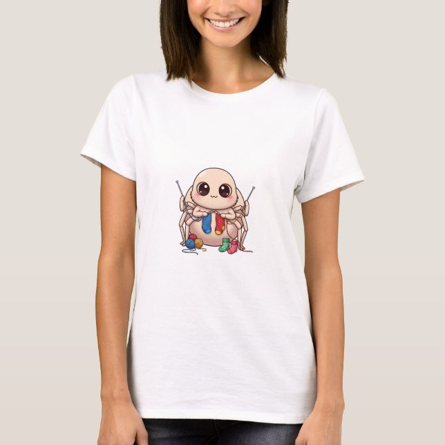 Knitting Spider Pal T-Shirt (Vorderseite)