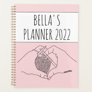 Knitting und Crochet 2022 Planer-Notebook Planer