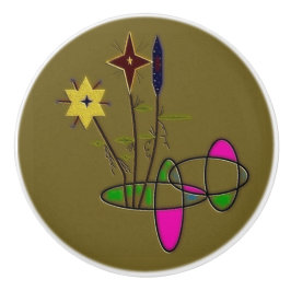 Knob der Keramik "Mumbo Jumbo" Keramikknauf