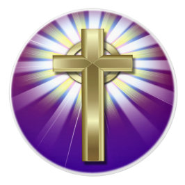 Knob der religiösen Keramik Keramikknauf