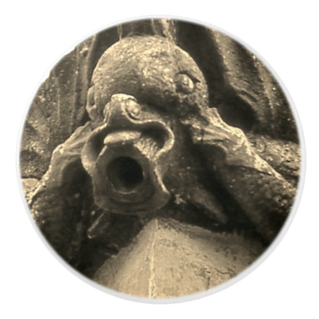 Knob "Gargoyle"-Keramik Keramikknauf (Vorderseite)