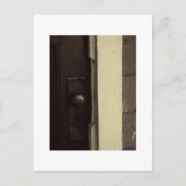Knob in Sepia Postkarte (Vorderseite)