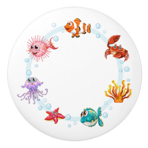 Knob-Sea-Life-Keramik-Knoblauch für Keramik Keramikknauf