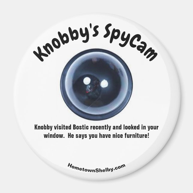 Knobby's SpyCam Bostic Fun Kühlschrank Magnet (Vorne)