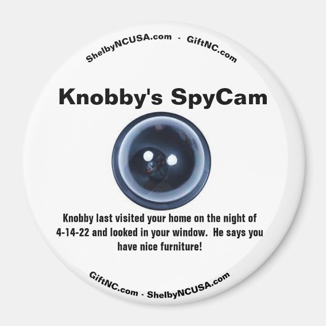 Knobby's SpyCam Ihre Zuhause Magnet (Vorne)