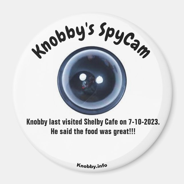 Knobby's SpyCam Shelby Cafe Magnet (Vorne)