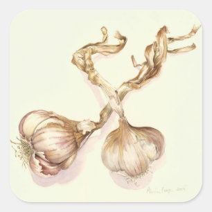 Knoblauch 2005 quadratischer aufkleber