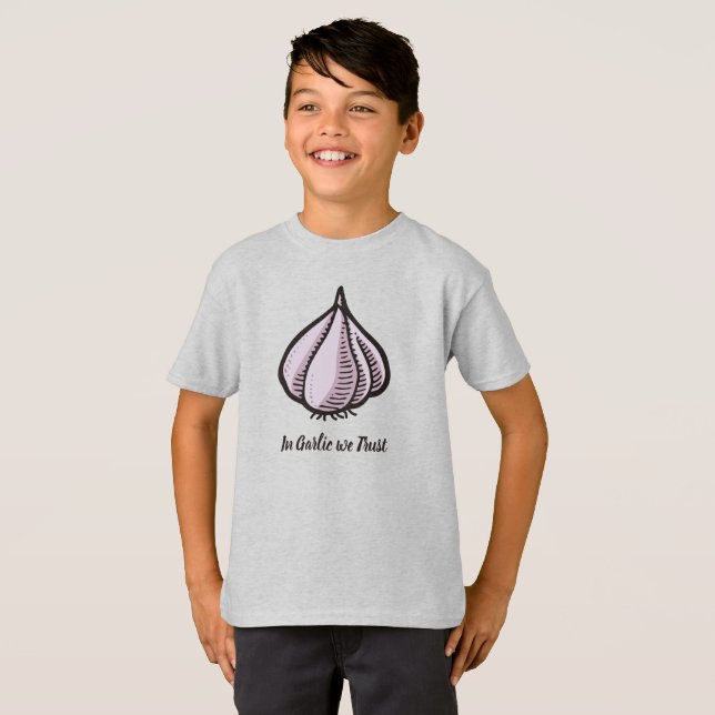 Knoblauch-Bulle-T - Shirt (Vorne ganz)