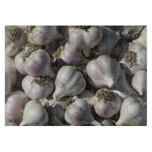 Knoblauch-Ernte-Glasschneiden-Brett Schneidebrett (Vorderseite)