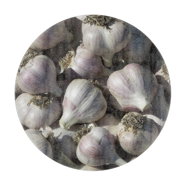 Knoblauch-Ernte-Glasschneiden-Brett Schneidebrett (Vorderseite)