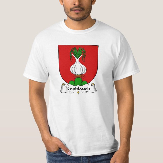 Knoblauch Familienwappen T-Shirt (Vorderseite)
