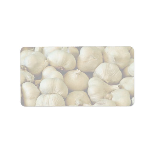 Knoblauch, frisch adressaufkleber (Vorne)