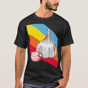 Knoblauch Gemüse Lebensmittel Vegan Vegetarier T-Shirt