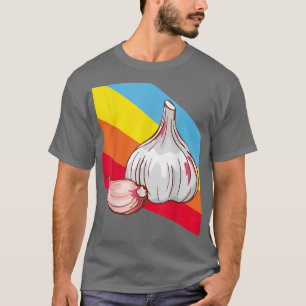 Knoblauch Gemüse Lebensmittel Vegan Vegetarier T-Shirt