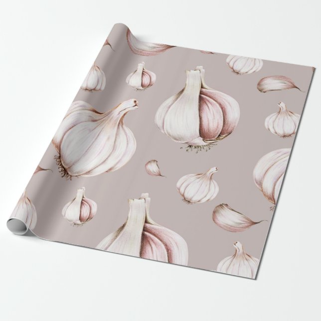 Knoblauch Geschenkpapier (Ungerollt)