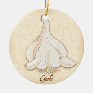 Knoblauch Keramikornament