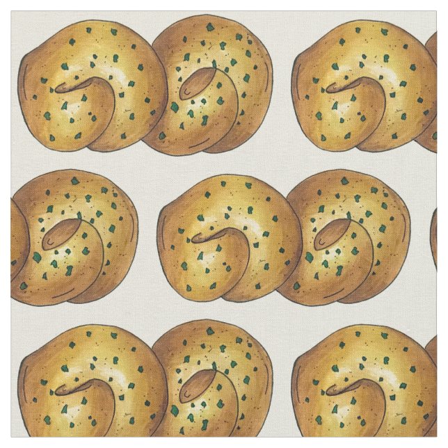 Knoblauch Knoblauch Brot Italienisches Restaurant  Stoff (Nahaufnahme)