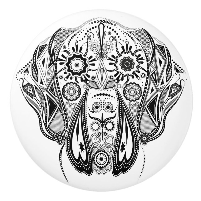 Knoblauch mit großer Däne Keramikknauf (Vorderseite)