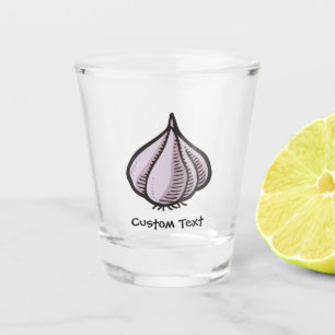 Knoblauch Schnapsglas