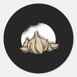 Knoblauch Vegan Bulle Albergo Colmanicchio Bauer V Runder Aufkleber