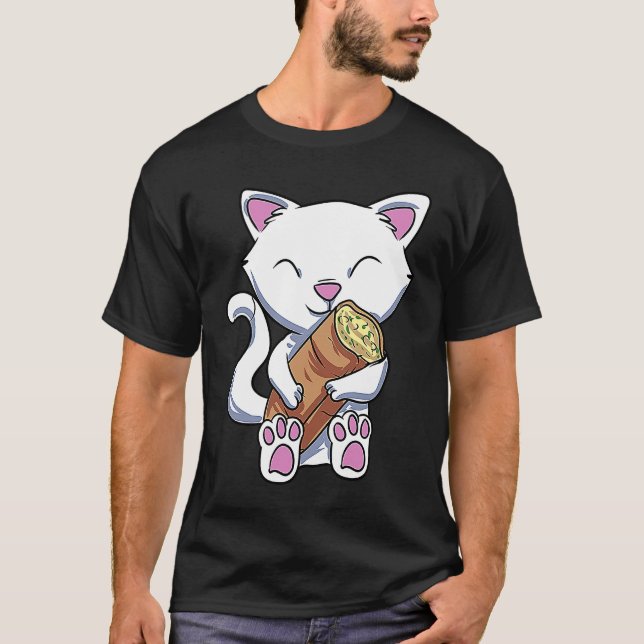 Knoblauchbrotkatze T-Shirt (Vorderseite)