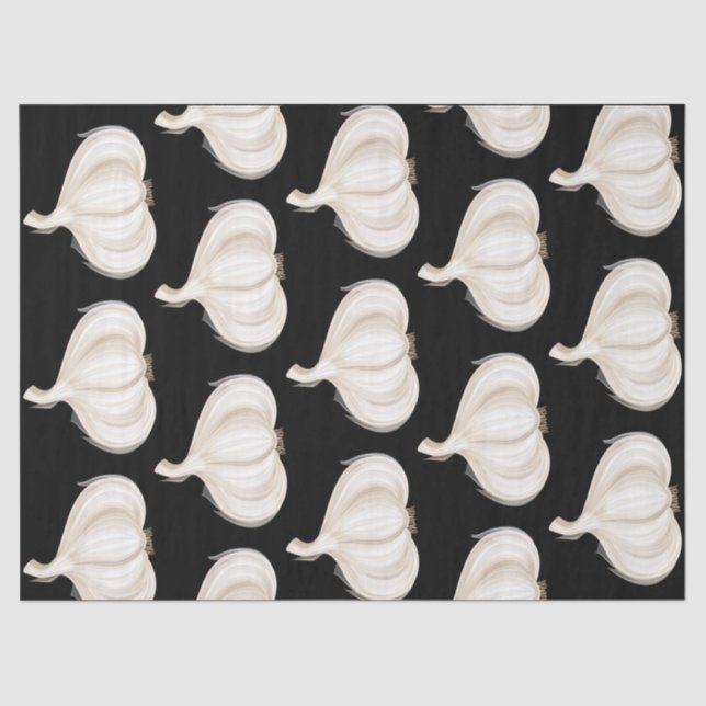 Knoblauchknollen Seidenpapier (Vorderseite)