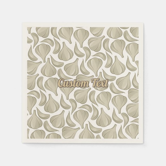 Knoblauchschnitt-Muster Serviette (Vorderseite)