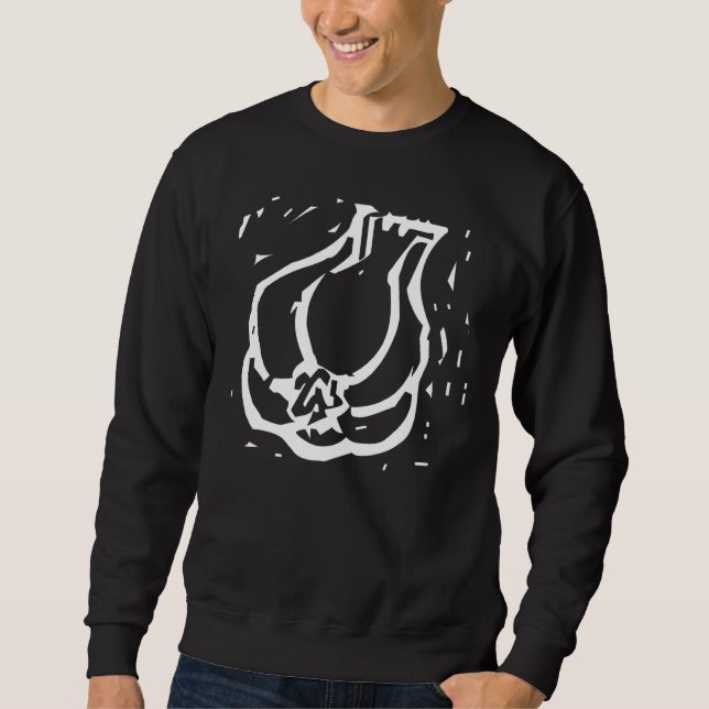 Knoblauchschuh Sweatshirt (Vorderseite)