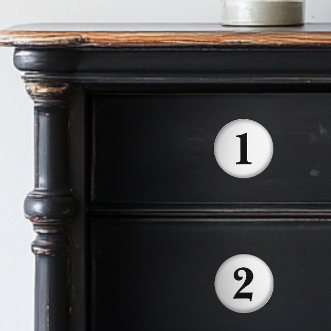 Knobs aus schwarzer und weißer Keramik Keramikknauf (Von Creator hochgeladen)