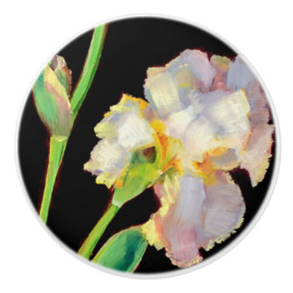 Knobs - White Iris Keramikknauf