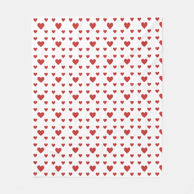 Knöchel mit Herzen Fleecedecke (Vorderseite)