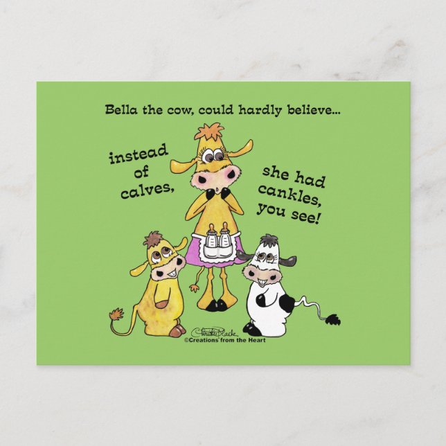 Knöchel nicht Kälber Postkarte (Vorderseite)