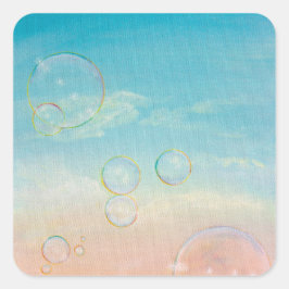 Knöchelchen Quadratischer Aufkleber