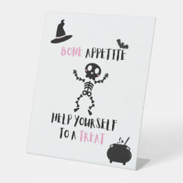 Knochen-Appetit-halloween skeletton Porsche Dose Sockelschild