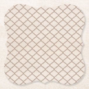 Knochen/Beige marokkanisches Gitter Untersetzer