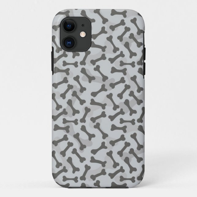 Knochen-Beschaffenheits-Muster Greyscale Case-Mate iPhone Hülle (Rückseite)