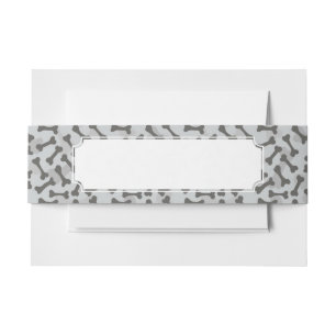 Knochen-Beschaffenheits-Muster Greyscale Einladungsbanderole
