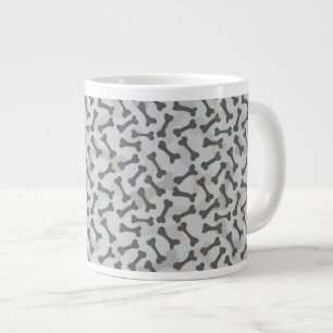 Knochen-Beschaffenheits-Muster Greyscale Jumbo-Tasse