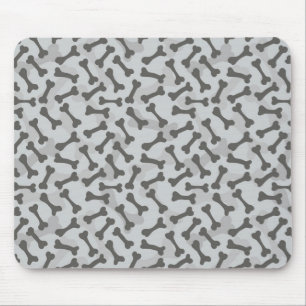 Knochen-Beschaffenheits-Muster Greyscale Mousepad