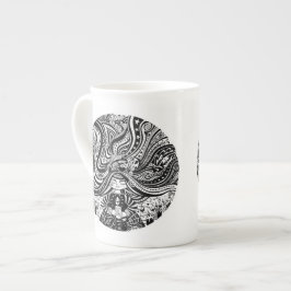 Knochen-China Grincheux Engels-Wünsche Prozellantasse