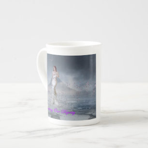 Knochen-China-Tasse D O D steigende Venus Prozellantasse